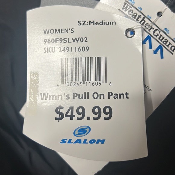 Insulated Pull On Snow/Ski Pants - M - Picture 7 of 8